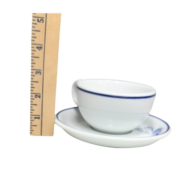 VNTG 1994 Starbucks Rosanna Imports Ceramic Espresso Cup & Saucer Cherub Design - Picture 15 of 15